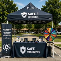 Vente directe d'usine, tente publicitaire pliable imperméable en alliage d'aluminium, résistante aux UV, gazebo, tente pop-up, chapiteau