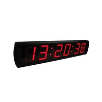 Jam Dinding Digital Industri Besar GANXIN LED 4 Inci Termasuk Fitur Hitung Mundur, Hitung Naik, Stopwatch, Serbaguna untuk Pabrik, Gym, dan Penampil Waktu