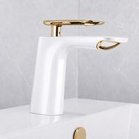 Grifo de Baño Monomando Moderno de Latón con Válvula Cerámica, Acabado Cepillado, Montaje en Cubierta, Mezclador de Agua Fría y Caliente para Lavabo Tipo Cascada
