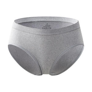 Braguitas de Tanga de Cintura Alta sin Costuras para Mujer, Ropa Interior Suave y Cómoda para Uso Diario, Tinte Liso, 85% Poliéster + 15% Elastano - Product Image 5