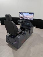 Simulateur de conduite automobile en ligne avec écran incurvé de 34 pouces, simulateur d'entraînement à la conduite