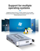 Hot Sale Fanless Embedded Industrial Mini Computer PC I3/I5/I7 CPUs 6*USB 6COM 2*1000M LAN 3-Year Warranty Optional WIFI