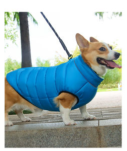 Manteau réversible haut <span class=keywords><strong>de</strong></span> gamme pour animaux <span class=keywords><strong>de</strong></span> compagnie, classique, en coton et polyester, chaud, pour l'automne et l'hiver, veste gilet, équipement d'extérieur, vente en gros - Product Image 2