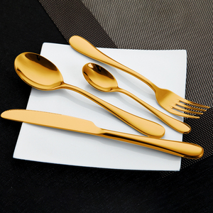 De alta calidad de acabado de espejo cubiertos calidad 18/0 Tailandia 24 piezas tenedores y cucharas para niños - Product Image 1