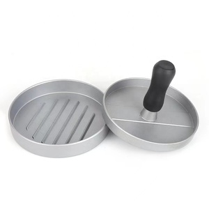 Cetakan pembuat Patty tekan Hamburger Aluminium, cetakan untuk panggangan BBQ barbekyu - Product Image 3