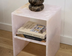 Đá Cẩm Thạch bedstand cạnh giường ngủ màu hồng Onyx bảng đen đá cẩm thạch giường bên bảng nightstand tùy chỉnh đêm đứng - Product Image 6