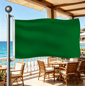 Yabee Anpassbare Grüne Polyester-Flagge Langlebiges Wetterfestes Umweltfreundliches Rechteckiges Banner Vollfarbiger Sublimationsdruck für Feiern - Product Image 4