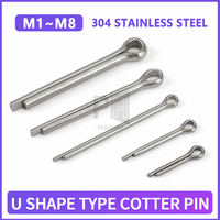 Goupille fendue en U durable M1-M8, goupille de fixation élastique ouverte pour réparation automobile, usine OEM