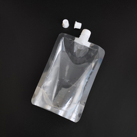 Fournisseur Chinois 200 ml Pochette Transparente en Plastique pour Liquide Rechargeable avec Bec Verseur et Bouchon à Vis