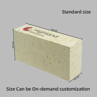 Batu Bata Alumina Tinggi 80% Al2O3 Perubahan Linier Permanen Kandungan Fe2O3 Pasokan Material BOQ Tungku Semen Pengiriman FCL