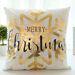 Decorazioni Natalizie per la Casa Federa in Cotone e Lino 45x45cm <span class=keywords><strong>Buon</strong></span> <span class=keywords><strong>Natale</strong></span> Decorazioni Natalizie Regali per Capodanno Felice - Product Image 2
