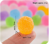 50 pièces/sac Décoration miniature en résine Kawaii en forme de bonbons crème, sucre marin, pour DIY et coques de téléphone