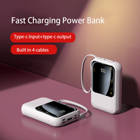 Promotion : Batterie externe tendance haute capacité 10000 mAh, chargeur portable mince 22,5 W à charge rapide, batterie Li-Polymère, LED Type-C
