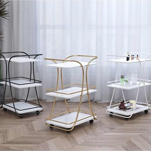 Equipo de peluquería de belleza moderno carro de herramientas pequeño carro de Salón Blanco de lujo Carro de salón para estética de salón - Product Image 3