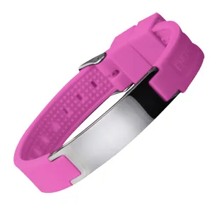 Global Sale Eco-Friendly Silicone Magnetic Ion Power Bracelet