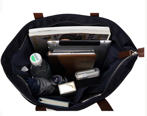 Bolsa de Tela de Algodón con Estampado Personalizado, Correa de Cuero, Diseño Personalizado, Ecológica y Reutilizable, 35X40cm - Product Image 4