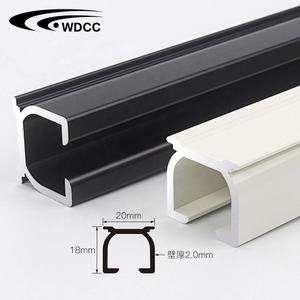 5555 Riel de cortina cuadrado de alta resistencia tipo Jumbo Track Wave Pleat con accesorios de cinta ondulada, Rieles de cortina Foshan - Product Image 2