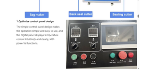 Máquina Envolvedora de Papel Film para Alimentos SPK250B Industrial Eléctrica Automática de Alta Precisión con Motor y Rodamientos, 35 Bolsas/Min - Product Image 6