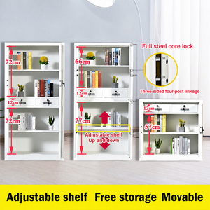<span class=keywords><strong>Coffre</strong></span>-<span class=keywords><strong>fort</strong></span> numérique sans clé en acier, armoire de rangement sécurisée pour documents confidentiels de bureau avec mot de passe - Product Image 1