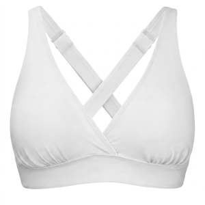 Sujetador Deportivo Personalizado para Mujer, Diseño Cruzado a Cuadros, Alta Sujeción, Spandex/Poliéster, para Correr, Yoga, Fitness, Gimnasio, Entrenamiento Atlético - Product Image 1