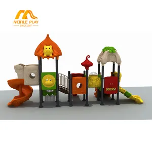 Parque de diversões Monle de alta qualidade com design de playground infantil de plástico ao ar livre corrediça infantil