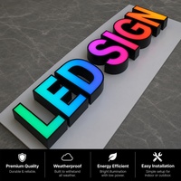 Enseigne LED RGB personnalisée pour mariage, avec lettres lumineuses étanches et clignotantes, pour signalétique de bar et de club