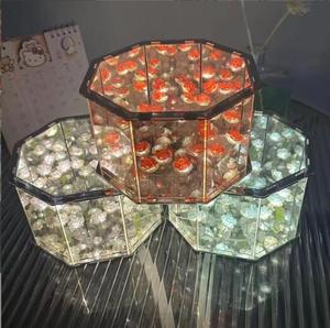 ไฟ LED สามมิติสำหรับยามค่ำคืนรูปดอกกุหลาบเทียมโคมไฟข้างเตียงจำลองแบบแฮนด์เมดโคมไฟบ้าน - Product Image 5