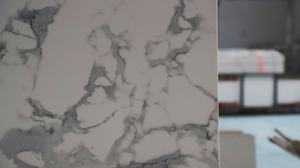 Kunstmatige Marmeren Platen Gesinterde Stenen Eettafels Marmeren Vloer Steen Kunstmatig Wit Marmer - Product Image 3