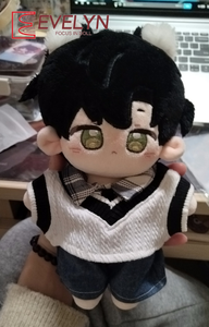 Evelyn 20cm ตุ๊กตาผ้าฝ้ายของเสื้อผ้าเสื้อกั๊กกางเกงกางเกงยีนส์ผูกชุดเสื้อผ้าความรักและ deepspace <span class=keywords><strong>genshin</strong></span> <span class=keywords><strong>impact</strong></span> - Product Image 4