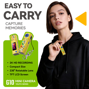 กล้องดิจิตอลขนาดพกพา รุ่น G10 มินิ พร้อมพวงกุญแจ หน้าจอ 2K HD 0.96 นิ้ว สำหรับบันทึกภาพและวิดีโอ เหมาะสำหรับเด็ก วัยรุ่น นักเรียน ใช้ถ่ายภาพกีฬากลางแจ้ง - Product Image 6