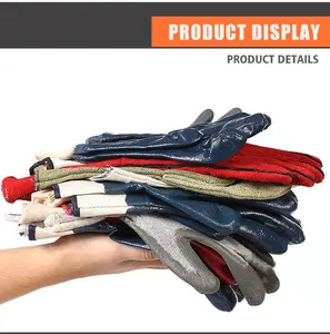 Wholesale Chemical Resistant Nitrile Dipped Oil-proof Water Proof Wear Resistant Heavy Duty Safety Protective Hand Gloves