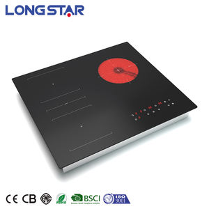 Nueva Cocina de Inducción Multifuncional de Tres Quemadores 2025, Placa Combinada Eléctrica Integrada de 3 Zonas, 6200W, Alta Potencia, para Uso Doméstico y Exterior - Product Image 2