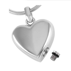 Cremation Urn <strong>Necklace</strong> for <strong>Ashes</strong> Stainless Steel Vintage Memorial Pendant <strong>Hold</strong> Heart Cremated Keepsake Jewelry Gift - Product Image 4