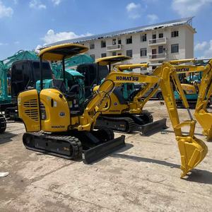 Excavadora de cadenas mini Komatsu PC20MR usada, 2.16 toneladas, original de Japón, pocas horas de trabajo, excavadora Komatsu 20MR de segunda mano para espacios estrechos - Product Image 2
