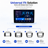Radio Universal Flysonic para Coche con Pantalla IPS de 9 Pulgadas 1280*720 y Sistema Android para Honda, Kia, Mazda, Volkswagen, Toyota y Ford