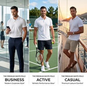 Polo Elite Tech 100% Poliéster para Hombre, Secado Rápido, Bio-Protección, Tacto Suave, Polo de Negocios para Marca - Product Image 3