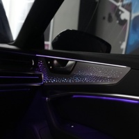 Kit d'éclairage ambiant intérieur LED RGBW pour voiture avec effet de poursuite arc-en-ciel et contrôle par application mobile pour tous les modèles de véhicules
