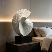Sculpture Moderne Durable en Fibre de Verre Sculptée en 3D pour Décoration Extérieure, Hall d'Hôtel, Galerie d'Art, Espace Commercial - Spirale Éternelle YMJ