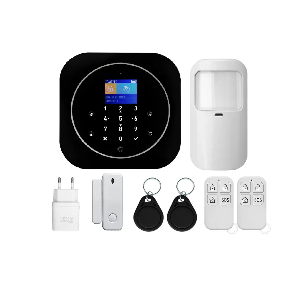 Дверной датчик с пассивным инфракрасным датчиком tuya, Домашняя безопасность, gsm, Wi-Fi, умная система сигнализации
