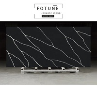 Feuilles de pierre artificielles polies, Surface de Surface, cristal massif, pierre à Quartz blanche, grande étiquette de comptoir