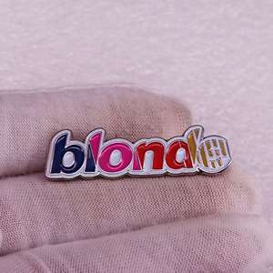 Album biondo ispirato <span class=keywords><strong>Note</strong></span> musicali minimaliste e dischi in vinile con spilla in metallo artigianato per musicisti e amanti della musica - Product Image 5