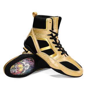 Chaussures d'entraînement de kickboxing professionnelles personnalisées de haute qualité, nouveau design, embout en acier, lacets en cuir, antidérapantes, dernier modèle arrivé - Product Image 4