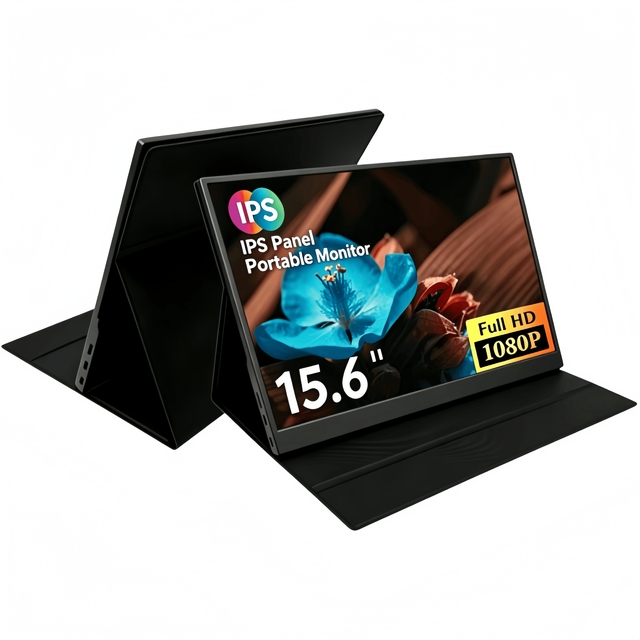 15.6-Inch Dual Monitor Portable Laptop Screen 1080P External Touchscreen LCD Features