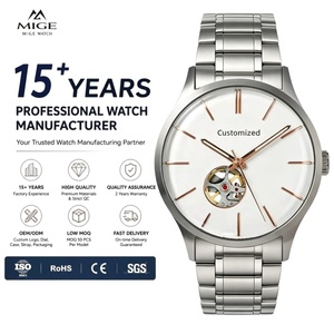 Reloj automático de alta gama personalizado para hombre, reloj de pulsera mecánico de negocios, 5ATM, acero inoxidable, elegante y lujoso. - Product Image 1
