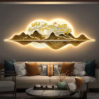 Modern Luxury LED-Lit Landscape Wall Art Mural Art Deco Canvas Framed Living Room Sofa Background Excellent Decorative Painting