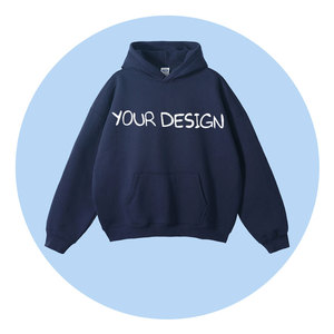 Sweat à capuche unisexe surdimensionné de haute qualité, impression sérigraphique, saison printemps, logo personnalisable, tissu polaire. - Product Image 3