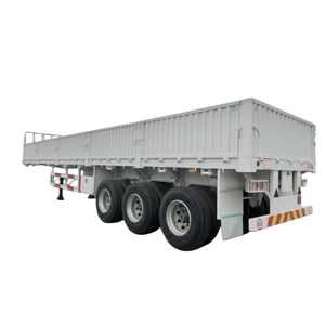 Remorque de <span class=keywords><strong>camion</strong></span> à ridelles 3 essieux 50t à prix avantageux à vendre - Product Image 2