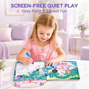 Livre <span class=keywords><strong>de</strong></span> coloriage à l'eau Joycat <span class=keywords><strong>Princesse</strong></span> pour filles 3+ ans, réutilisable, avec stylo aquatique, sans gâchis, jouet <span class=keywords><strong>de</strong></span> voyage, cadeau - Product Image 4