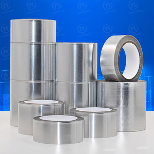 Free Sample Dryer <strong>Vent</strong> Waterproof High Temperature Butyl Rubber Silver Aluminum Foil Sealing <strong>Tape</strong> for <strong>Air</strong> Duct Circuitry - Product Image 2