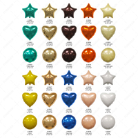 Ballon en forme d'étoile géant de 18 pouces en nylon et feuille d'hélium, or blanc, or mat, or clair, pour la remise des diplômes, la fête des mères, vente en gros